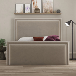 DS Living Verona Single Bistra Beige Piping Ottoman Bed - Cream - Wilko - thumbnail 4