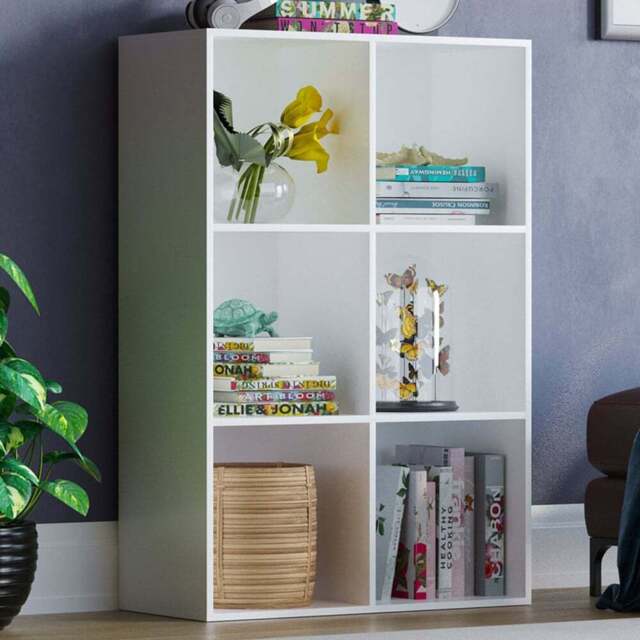 Vida Designs Durham 2 x 3 White Cube Storage Unit - Size: H 96.5 x W 64.5 x D 29cm - Wilko - image 1