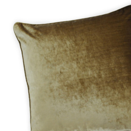 Paoletti Luxe Gold Velvet Piped Cushion - Size: 55 x 55 cm - Wilko - thumbnail 3