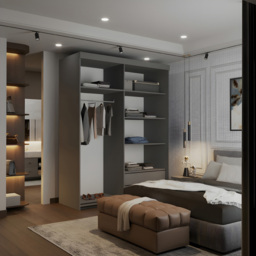 Sliding Wardrobes 4U 2 Sliding Door Grey Modern Silver Trim Mirrored Wardrobe 150cm - Size: 2 Door - Wilko - thumbnail 5