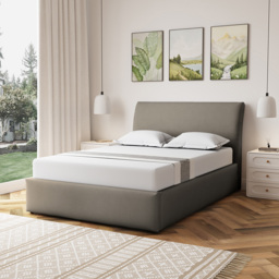 Artemis Home Bethany Double Light Brown Linen Upholstered Ottoman Bed - Wilko - thumbnail 6
