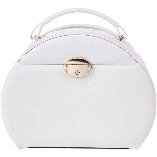H&O Direct White Dome Jewellery Box with Handle - Size: 17 x 22.5 x 16cm - Wilko - image 1