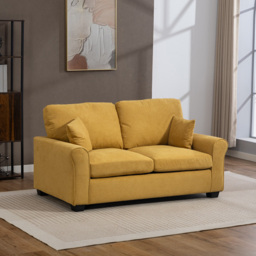 Artemis Home Lewiston 2 Seater Yellow Fabric Sofa Bed - Wilko - thumbnail 7