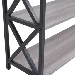 Living and Home 2 Drawer Narrow Wooden Console Table - Grey - Wilko - thumbnail 6