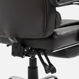 Portland Brown PU Leather Swivel Executive Office Chair - Size: 64 x 69 x 118cm - Wilko - thumbnail 7