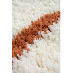 Homemaker Ivory and Terracotta Snug Isobar Shaggy Rug 160 x 230cm - Multi - Wilko - thumbnail 3