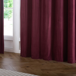 Paoletti Corinthian Red Velvet Eyelet Curtains 117 x 183cm - Size: 183 x 117 x 1cm - Wilko - thumbnail 5