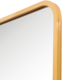 MirrorOutlet The Coartans Gold Metal Trapezoid Wall Mirror 200 x 95cm - Wilko - thumbnail 7