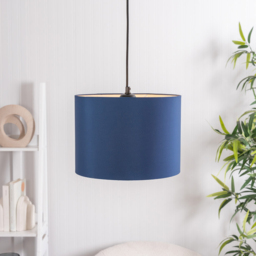 ValueLights Torbery Navy Nesting Ceiling Light Shade 3 Pack - Size: 22 x 30 x 30cm - Blue - Wilko - thumbnail 3