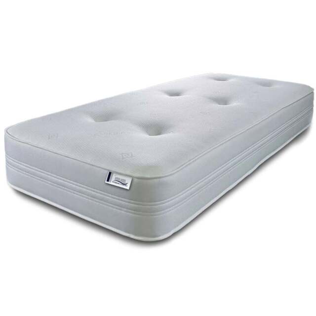 Extreme Comfort Single Hybrid Tufted Memory Foam and Pinna Coil Spring Mattress - White - eXtreme comfort ltd - Wilko - image 1