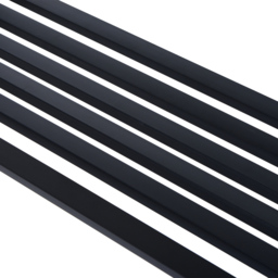 Outsunny 2 Seater Black Metal Bench with Armrest - Wilko - thumbnail 4