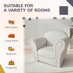 Kidsaw Kids Lamb Mini Chair - Size: Single - White - Wilko - thumbnail 6