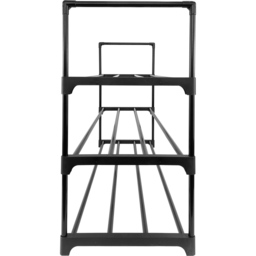 AMOS 3 Tier Black Shoe Rack - Size: 31 x 90 x 55cm - Wilko - thumbnail 4