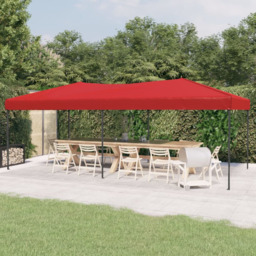 vidaXL 3 x 6m Red Foldable Party Tent - Wilko