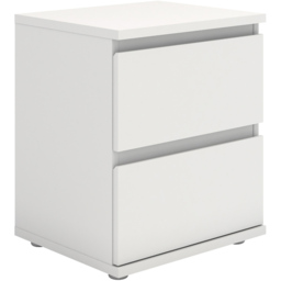 Florence 2 Drawer White Bedside Table - Furniture to Go - Wilko - thumbnail 3