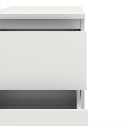 Florence 2 Drawer White Bedside Table - Furniture to Go - Wilko - thumbnail 6