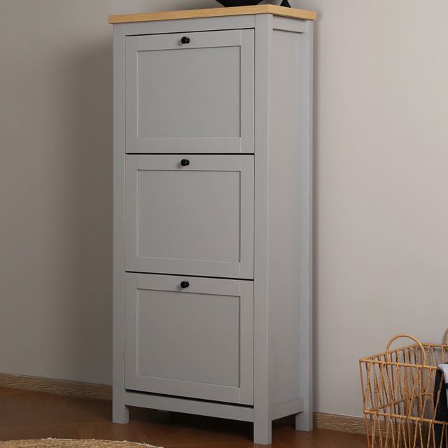 Wiltshire Grey Shoe Cabinet - Home Garden Direct - Wilko - image 1