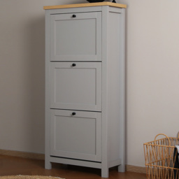 Wiltshire Grey Shoe Cabinet - Home Garden Direct - Wilko - thumbnail 1