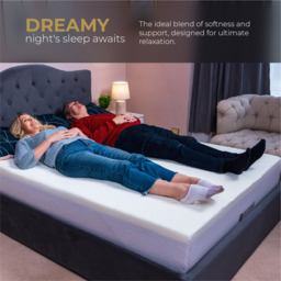 DS Living PureDream Small Single Orthopaedic Memory Foam Mattress 10 inch - White - Wilko - thumbnail 5