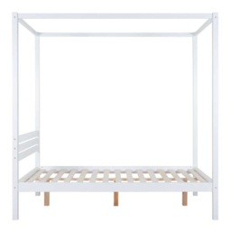 Mercia Double White Four Poster Bed Frame - Birlea - Wilko - thumbnail 5