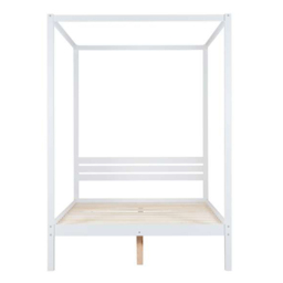 Mercia Double White Four Poster Bed Frame - Birlea - Wilko - thumbnail 6