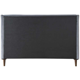 Birlea Lincoln King Size Plush Velvet Bed Frame with Headboard - Grey - Wilko - thumbnail 5