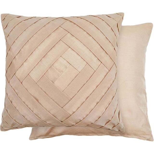 Serene Gio Taupe Cushion Cover 43 x 43cm - Cream - Wilko - image 1