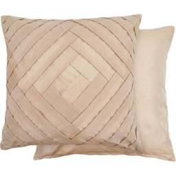 Serene Gio Taupe Cushion Cover 43 x 43cm - Cream - Wilko