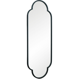 MirrorOutlet The Duplici Black Metal Double Arched Oval Outdoor Garden Wall Mirror 170 x 59cm - Size: 170 x 59 x 3cm - Wilko - thumbnail 4