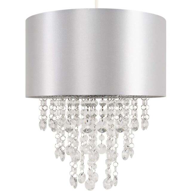 ValueLights Jesmond Grey Droplet Easy Fit Ceiling Light Shade - Size: 35 x 32 x 32cm - Wilko - image 1