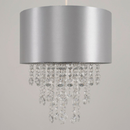 ValueLights Jesmond Grey Droplet Easy Fit Ceiling Light Shade - Size: 35 x 32 x 32cm - Wilko - thumbnail 4