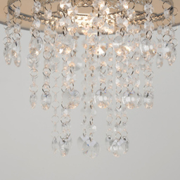 ValueLights Jesmond Grey Droplet Easy Fit Ceiling Light Shade - Size: 35 x 32 x 32cm - Wilko - thumbnail 7