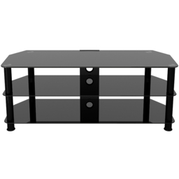 AVF Classic 2 Shelf Black Glass Corner TV Unit with Cable Management - AVF Group Ltd - Wilko - thumbnail 4