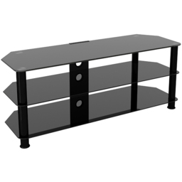 AVF Classic 2 Shelf Black Glass Corner TV Unit with Cable Management - AVF Group Ltd - Wilko - thumbnail 3