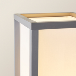 ValueLights Struttura 3 Shelf Fabric Shade Grey Shelving Unit Floor Lamp - Size: 159 x 26 x 26cm - Wilko - thumbnail 4