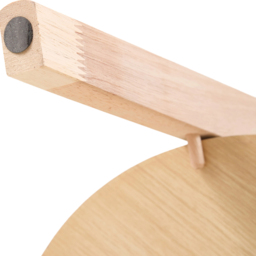 Living and Home 2-Tier Natural Round Wooden Coffee Side Table - Size: 60 x 48 x 48cm - Cream - Wilko - thumbnail 7
