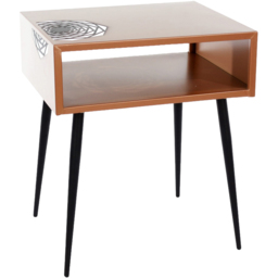 Core Products Galaxy Copper and Black Metal Bedside Table - Size: 55 x 45 x 35cm - Multi - Wilko - thumbnail 3