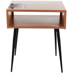 Core Products Galaxy Copper and Black Metal Bedside Table - Size: 55 x 45 x 35cm - Multi - Wilko - thumbnail 4