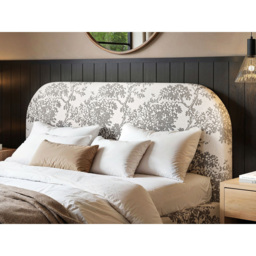 Flair Alba King Size Beige Tree Print Chenille Lift-Up Ottoman Bed - Wilko - thumbnail 3