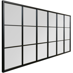 The Fenestra Black Window Leaner Wall Mirror 174 x 85cm - MirrorOutlet - Wilko - thumbnail 6