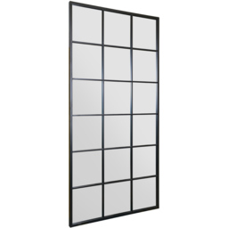 The Fenestra Black Window Leaner Wall Mirror 174 x 85cm - MirrorOutlet - Wilko - thumbnail 4