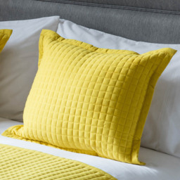 Serene Saffron Crompton Cobalt Cushion 40 x 50cm - Yellow - Wilko - thumbnail 3
