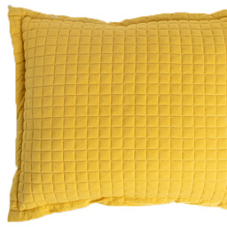 Serene Saffron Crompton Cobalt Cushion 40 x 50cm - Yellow - Wilko - thumbnail 4