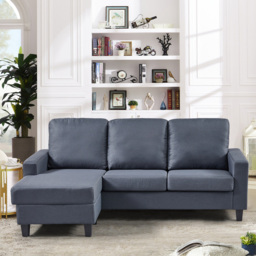 Modbury 3 Seater Dark Grey Reversible Corner Sofa - Artemis Home - Wilko - thumbnail 3