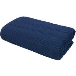 Velosso Moda Navy Hand Towel Set of 2 - Blue - Wilko