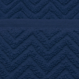 Velosso Moda Navy Hand Towel Set of 2 - Blue - Wilko - thumbnail 4
