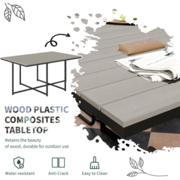 Outsunny 10 Seater Grey Rattan Garden Dining Set with Cushion - Wilko - thumbnail 7