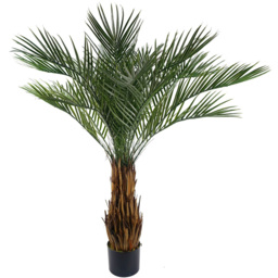 Botanik Cycas Palm Artificial Tree in Pot 4ft - Size: 120 x 110 x 110cm - Green - Wilko - thumbnail 1