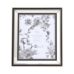 Mode Mirrored Photo Frame Silver 12 x 10in - The Port. Co Gallery - Wilko - thumbnail 1