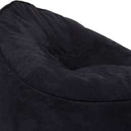 Kaikoo Black Brushed Faux Suede Bean Bag Chair - Wilko - thumbnail 4